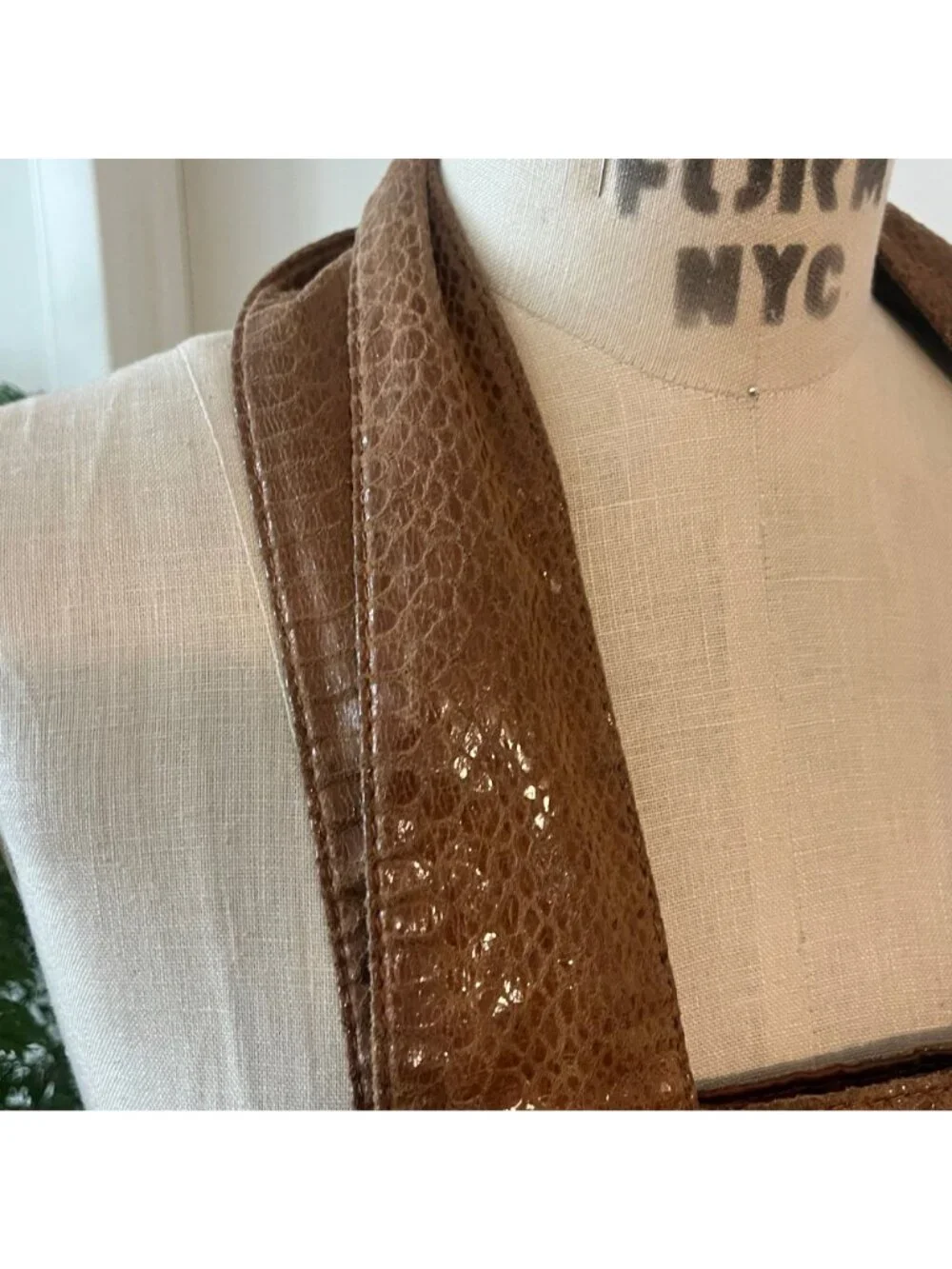 Vintage‎ SABINA Leather Snakeskin Hobo